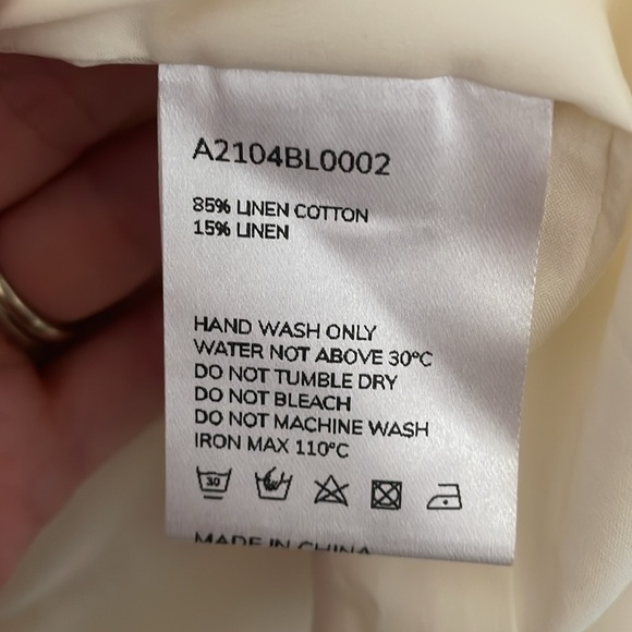 Lattelier Linen Layered Look Blazer Jacket in Ivory L Lagenlook - Picture 6 of 9